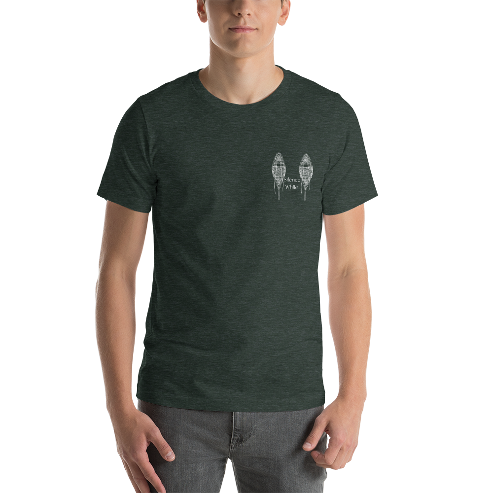 Silence While Snowshoeing | Unisex t-shirt - Ancient X Nature